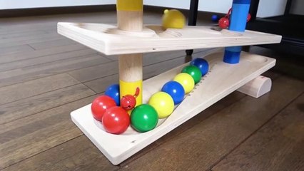 Marble Run Race ☆ HABA Slope & Retro Makita Truck, Garbage Truck Long   ASMR KIDS,,version.