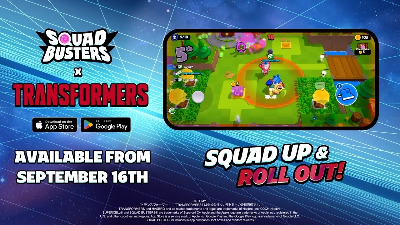 Squad Busters x Transformers Official Collaboration Trailer