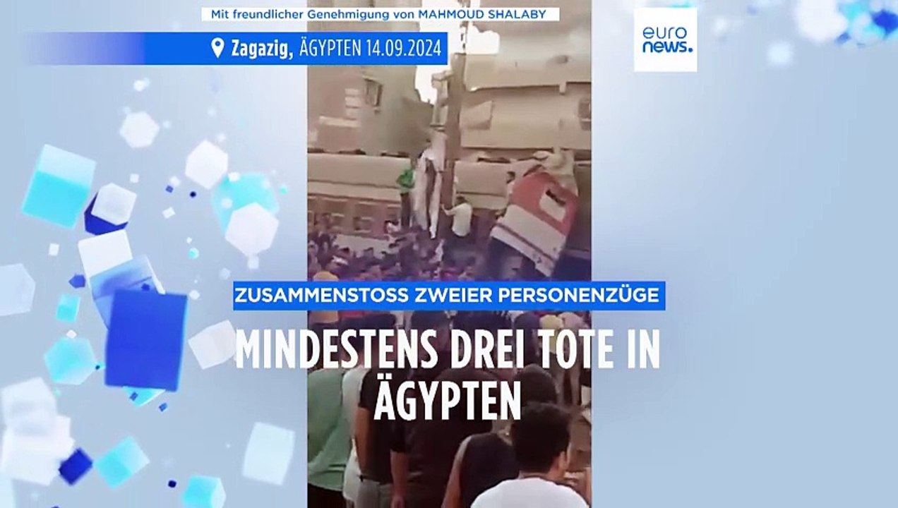 Mindestens drei Tote: Zusammenstoß zweier Personenzüge in Nordägypten