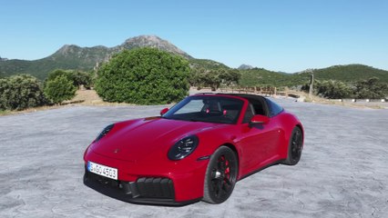 The new Porsche 911 Targa 4 GTS Design in Carmin Red