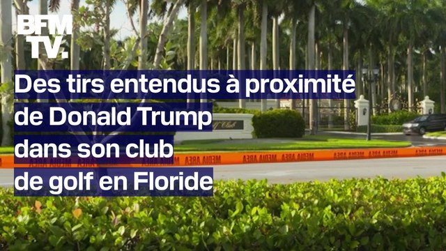Un AK-47 retrouvé, un suspect interpellé... Ce que l'on sait des tirs entendus à proximité du club de golf de Donald Trump