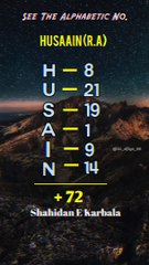 #Hussain #Karbala #Numerology #IslamicMysticism #Martyrs #DivineCode #MysticalConnection