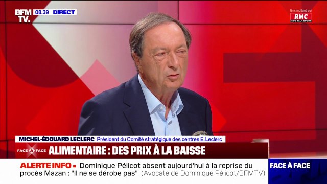 Michel-Édouard Leclerc: Je trouve que c'est plutôt encourageant que la consommation tienne son rang