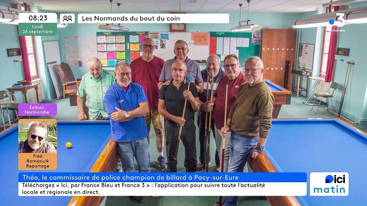 Pacy sur Eure - Théo, le commissaire champion de billard