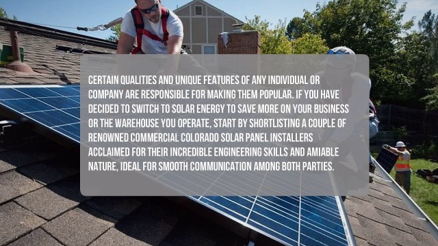 Discover Why Colorado Solar Panel Installers Are Leading the Pack