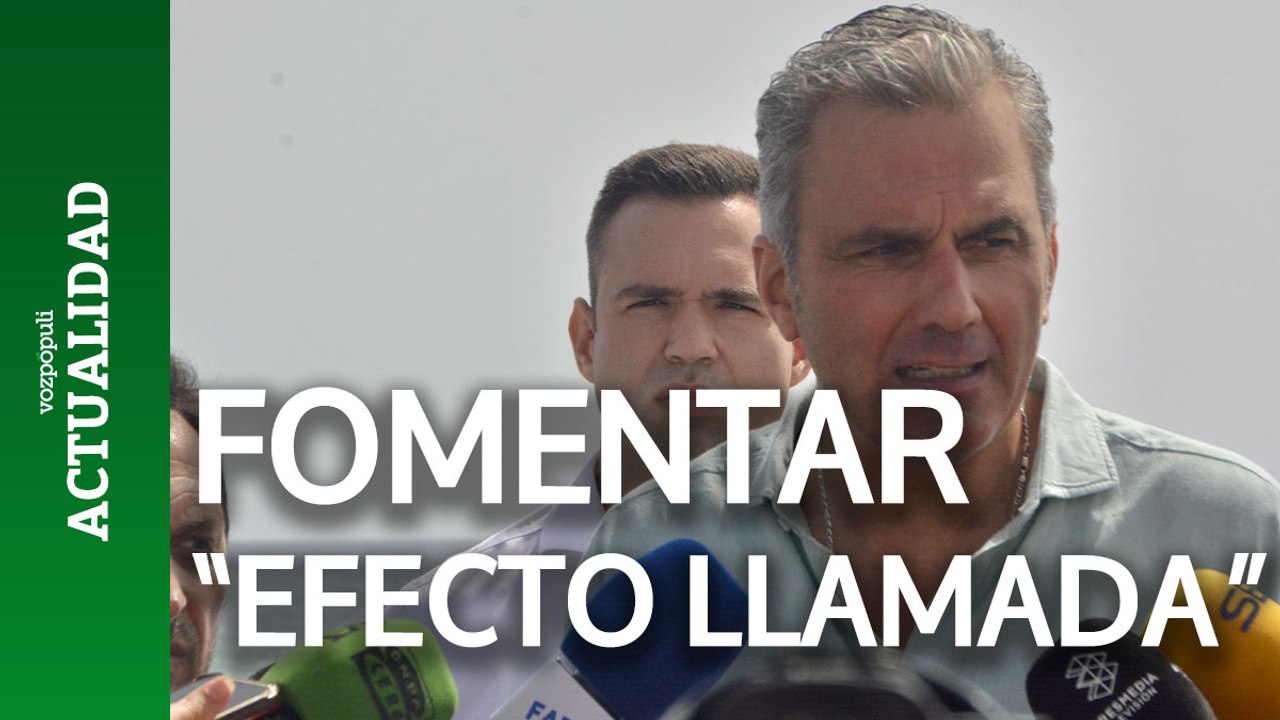 Ortega Smith culpa al Gobierno de fomentar el "efecto llamada" con la inmigración