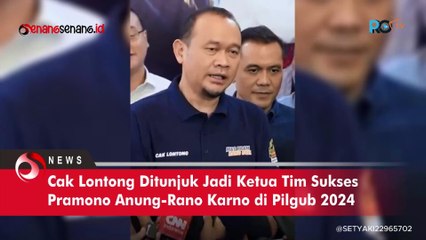 Momen Lucu Cak Lontong Jadi Ketua Tim Pemenangan Pramono Anung-Rano Karno