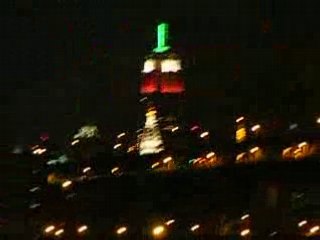 Empire State Building Christmas Colors