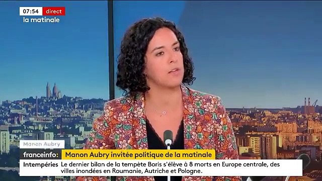 En difficulté, la LFI Manon Aubry s'agace ce matin face à une journaliste de Franceinfo qui met en avant les lacunes culturelles terrifiantes de Sébastien Delogu - VIDEO