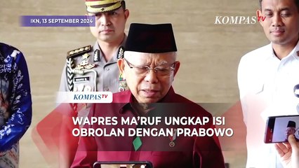 Wapres Maruf Amin Ungkap Isi Obrolannya dengan Prabowo di Rapat Paripurna IKN: Kita Gembira