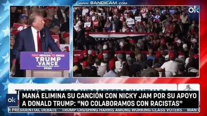 Maná elimina su canción con Nicky Jam por su apoyo a Donald Trump: "No colaboramos con racistas"