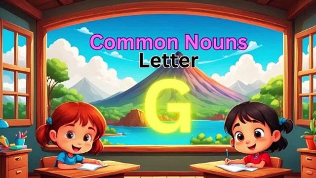 Letter G Common Nouns #kidsenglishclass #dailymotionvideos #viralvideos