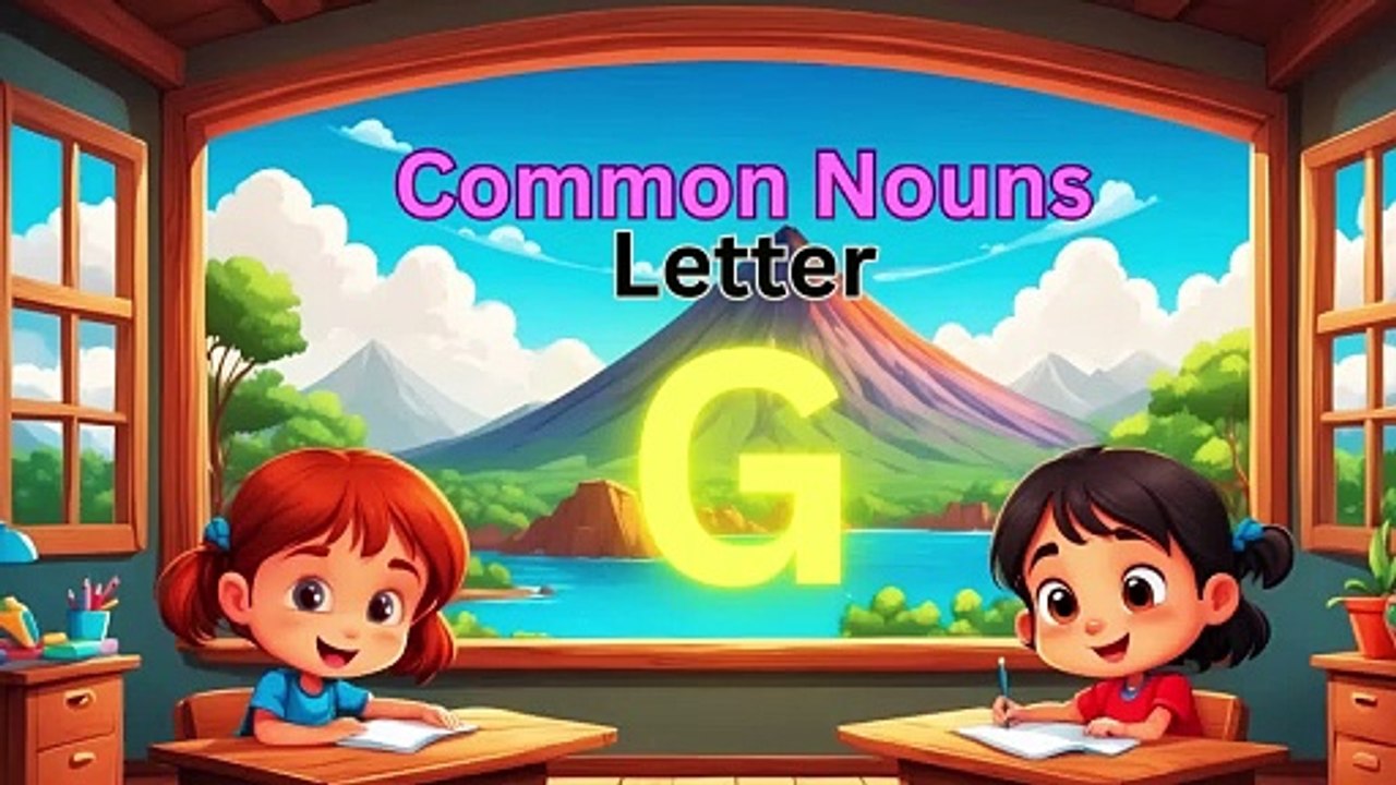 Letter G Common Nouns #kidsenglishclass #dailymotionvideos #viralvideos