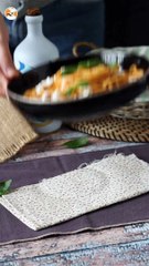 Creamy pasta with burrata cheese and cherry tomatoes