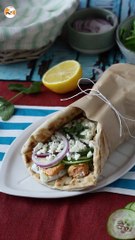 Gyros de salmón, ¡el sandwich de pescado perfecto para el verano!