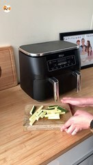 Fritas de abobrinha (curgete) na air fryer