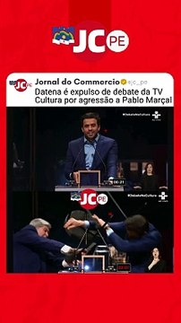 Datena é expulso de debate da TV Cultura por agressão a Pablo Marçal