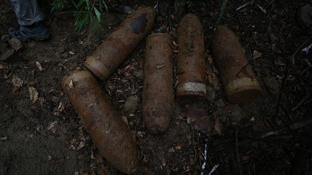 Çanakkale'de 109 yıllık patlamamış top mermileri bulundu