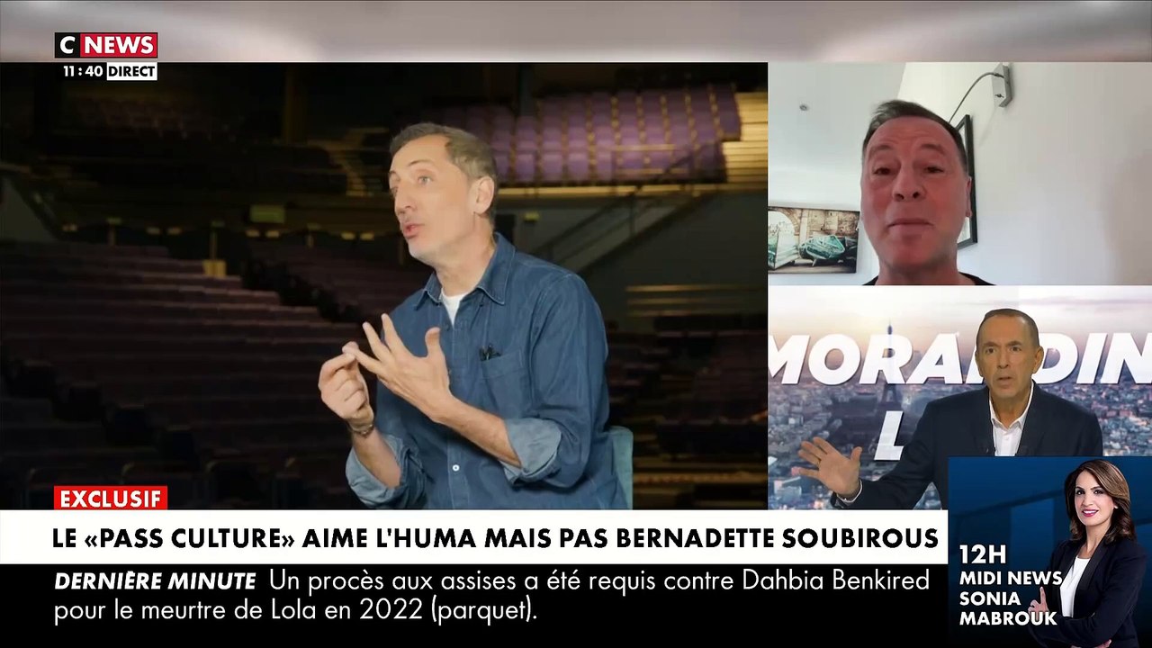 EXCLU - Colère du producteur du spectacle "Bernadette de Lourdes" dans "Morandini Live": "On nous refuse le Pass Culture alors qu’il peut être utilisé pour la Fête de l’Huma. C'est scandaleux. Je trouve ça répugnant"