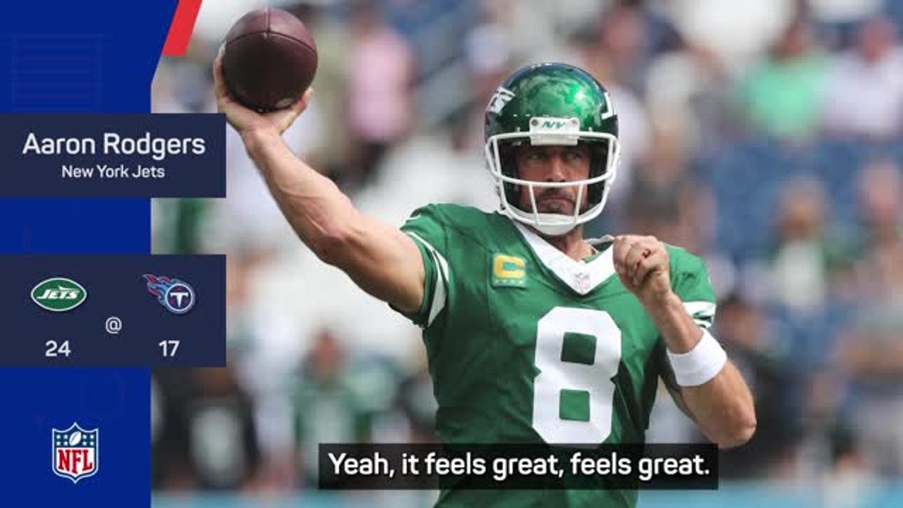 'It's been a long time coming' Rodgers on Jets win video Dailymotion