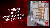 İstanbul'da 3 milyon 815 bin uyuşturucu hap ele geçirildi