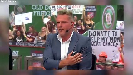 Pat McAfee went crazy with the perfect lion king imitation on College GameDay