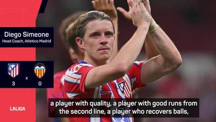 Simeone praises new signing Gallagher