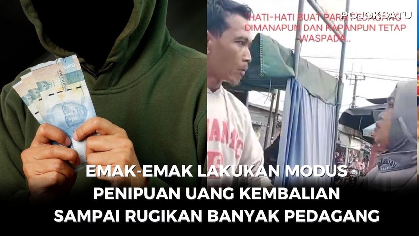 Emak-Emak Lakukan Modus Penipuan Uang Kembalian Sampai Rugikan Banyak Pedagang,__pas Ketahuan Langsung Nangis Minta Maaf