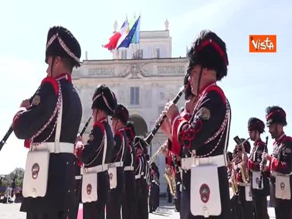 La premier Meloni incontra il premier inglese Keir Starmer a Villa Pamphilj a Roma