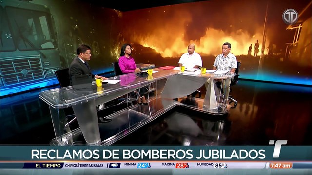 Bomberos activos y jubilados exigen pago de prima antigüedad
