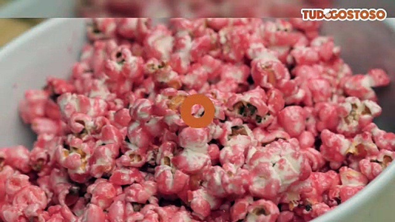 Pipoca doce colorida