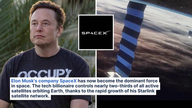 Elon Musk Now Controls Two-Thirds Of The Planet's Satellites – And SpaceX Is Just Getting Started With Plans To Launch Almost 40,000 More