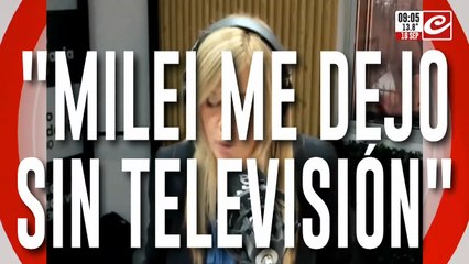 Viviana Canosa durísima con Javier Milei: "Me dejó sin trabajo en la televisión"