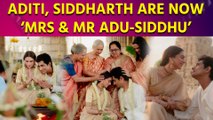 Aditi Rao Hydari, Siddharth are now ‘Mrs & Mr Adu-Siddhu’