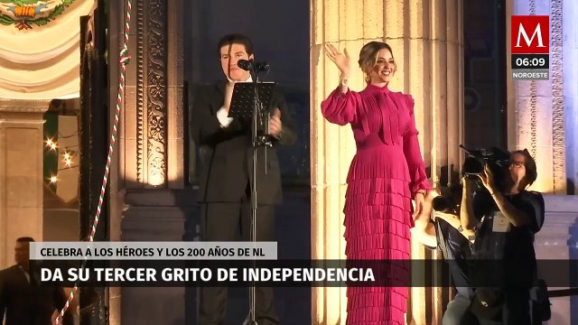 Samuel García celebra su tercer Grito de Independencia en Nuevo León