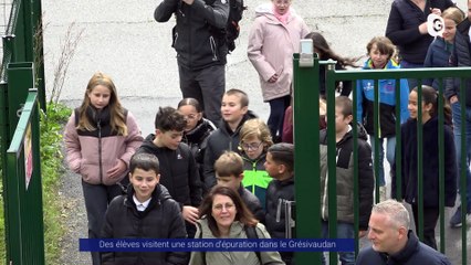 Reportage - Des élèves visitent la station d'épuration de Pontcharra