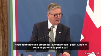 Starmer: da Italia notevoli progressi sul tema migratorio