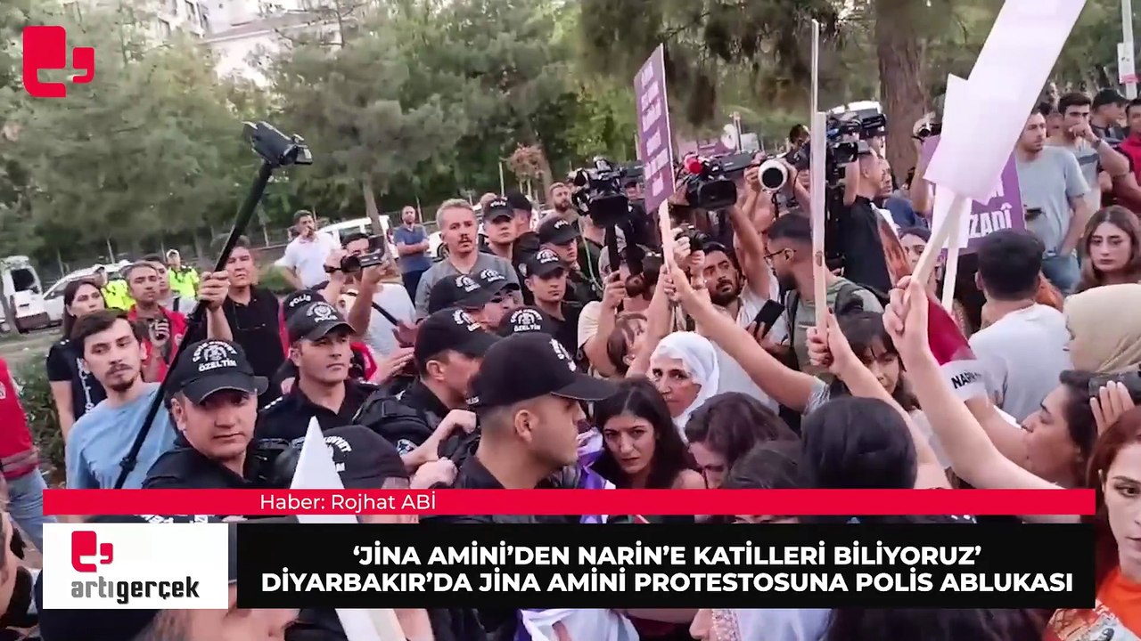 Diyarbakır'da Jina Amini eylemine polis ablukası | Haber: Rojhat ABİ  