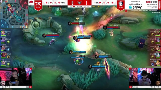 MPL ID WEEK 1 DAY 1 GAME 2 FNATIC ONIC vs TEAM LIQUID ID