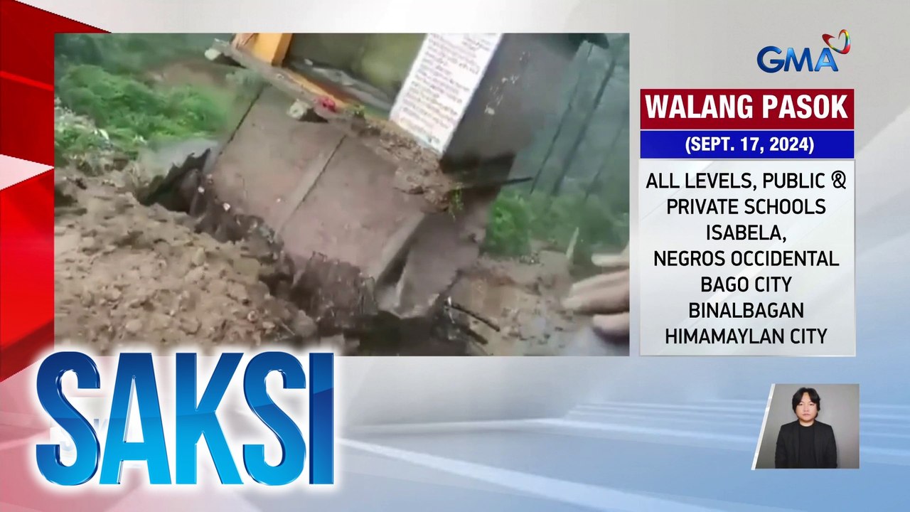 Gusali, gumuho dahil sa malakas na pag-ulan | Saksi