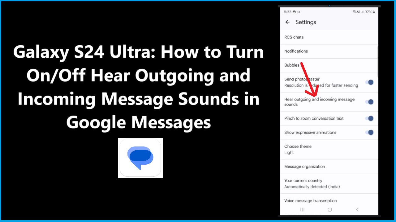 Galaxy S24 Ultra: How to Turn On/Off Hear Outgoing and Incoming Message ...