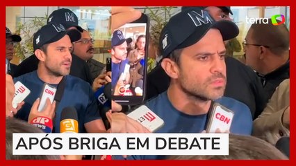 'Esbarrão de um velho tarado', diz Marçal sobre Datena após sair de hospital em SP