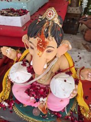 नागौर के चांदीवाड़ा में महाराष्ट्रा से लाकर विराजित कराए जाते हैं गणाधिपति