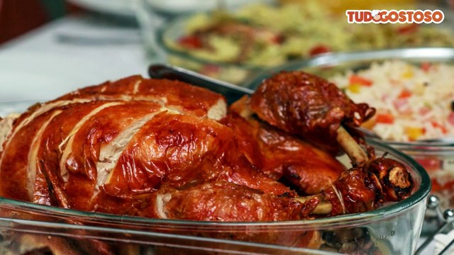 Chester ao molho de laranja