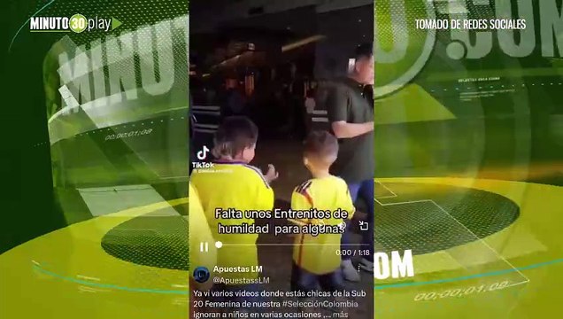 Muy creidas Fuertes críticas a las jugadoras de la Selección Colombia Sub 20 por actitud displicente con los hinchas
