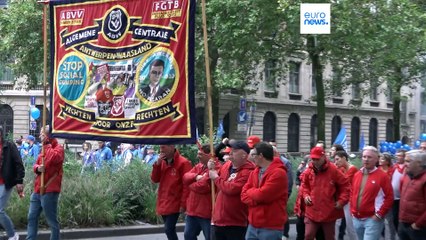 Stirbt europäische Industrie aus? Gewerkschaften demonstrieren in Brüssel