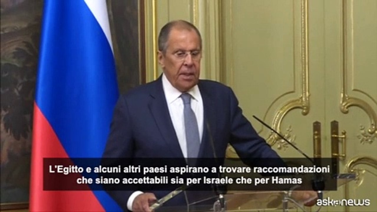Lavrov: impegnati all'Onu per cessate il fuoco a Gaza
