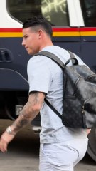 James llega a Vallecas para su debut con el Rayo