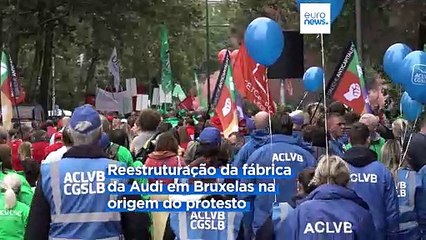 Video herunterladen: Manifestação em Bruxelas a favor da reindustrialização da União Europeia