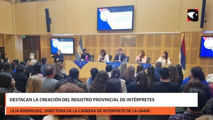 Destacan la creación del Registro Provincial de Intérpretes
